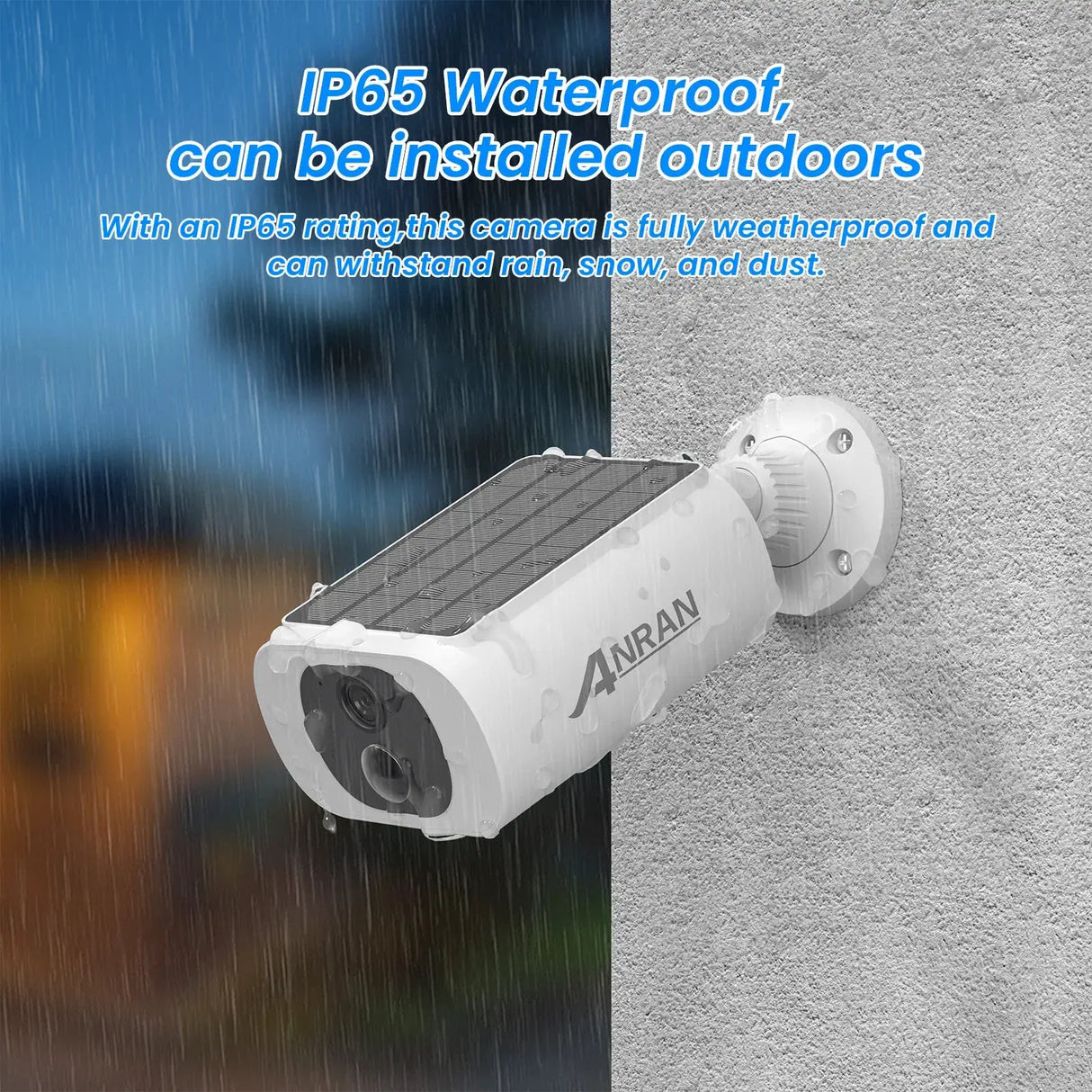 ANRAN 2K Wireless Solar Outdoor Camera Humanoid Detection Night Vision - stepyours.com
