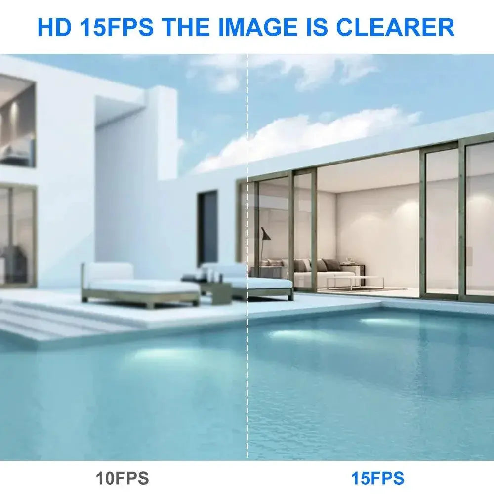 5MP PoE Outdoor Security Camera With Night Vision And Audio