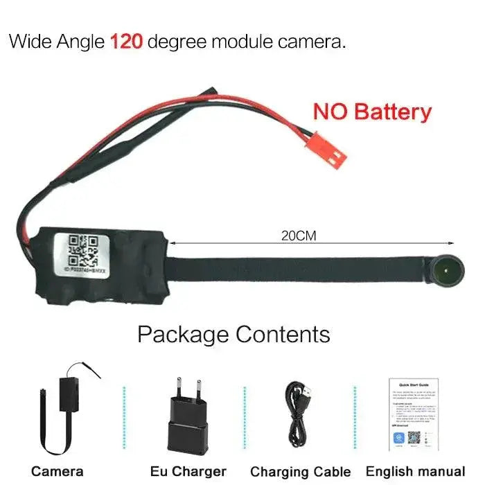 Compact WiFi Nanny Camera With Motion Detection Remote