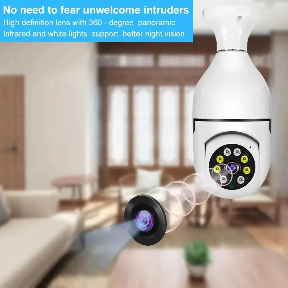 5G Smart Bulb Camera For Home Security With Detection