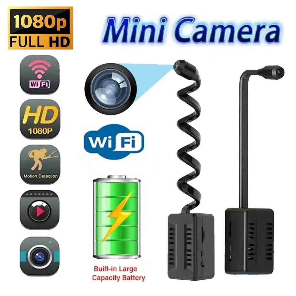 1080P HD Mini Camera Video Recorder WiFi Wireless Camera Motion Detection Security Surveillance Camcorder Support Remote View