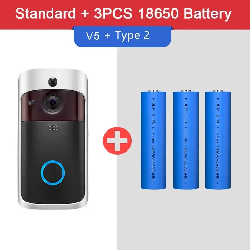 Video Doorbell Camera HD WiFi Doorbell Wireless Operated Motion Detector Audio & Speaker Night Vision for iOS&Android by stepyours.com