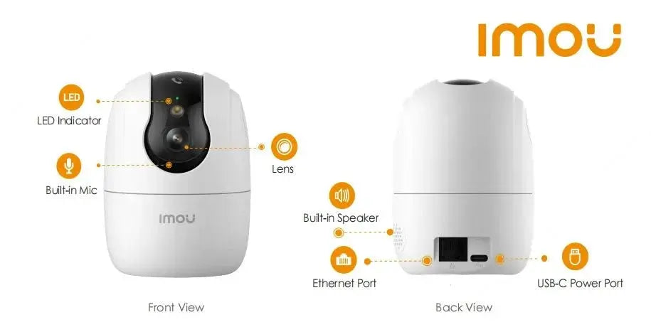 Imou Ranger 2C Pro 3MP WiFi Camera With AI Detection 360 Coverage Two Way Talk - stepyours.com
