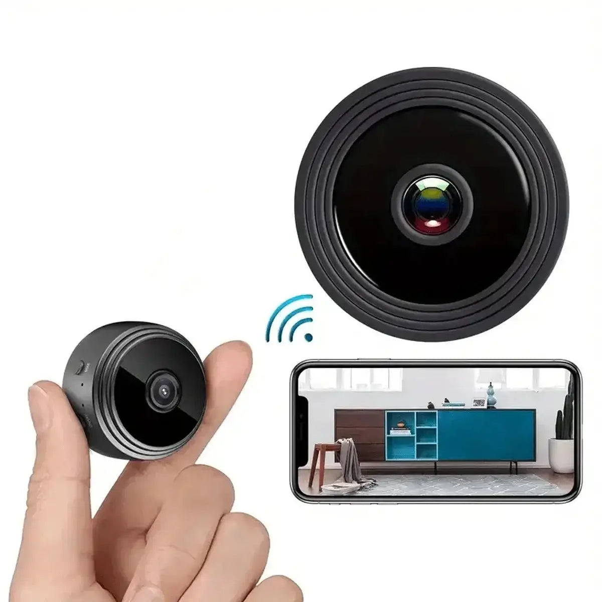 1pc Rechargeable Wireless Mini WiFi Security Camera With Night Vision, Motion Detection, Easy To Install And App Control