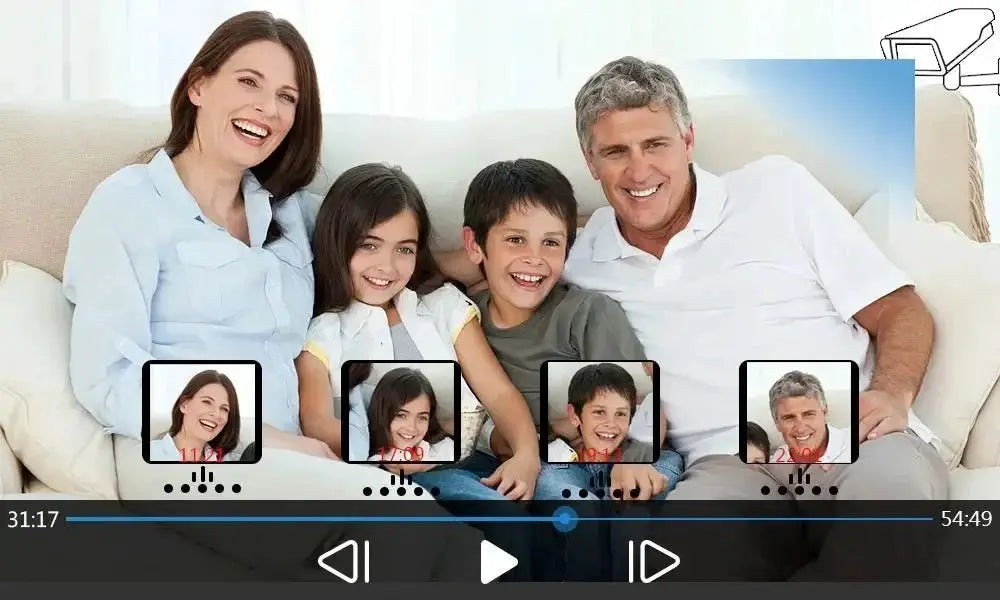 Ninivision 5MP WiFi Indoor Camera 360 PTZ AI Detection Pet Monitor Tuya P2P - stepyours.com