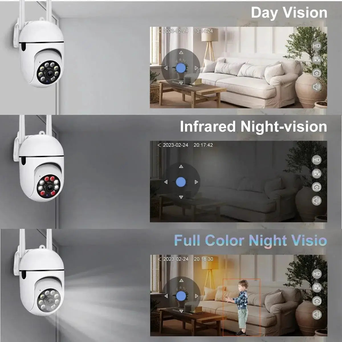 5MP Outdoor Wireless Security Camera With Night Vision