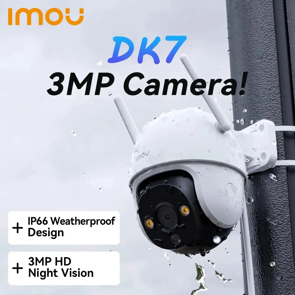IMOU Ranger 4MP Bullet Lite Indoor Outdoor Security Camera AI Detection - stepyours.com