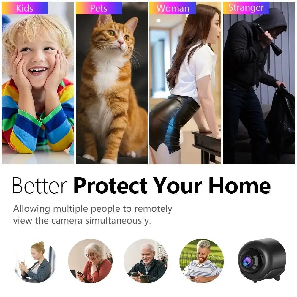 X5 Mini WiFi Camera 2024 Night Vision Indoor Home Security Recorder - stepyours.com