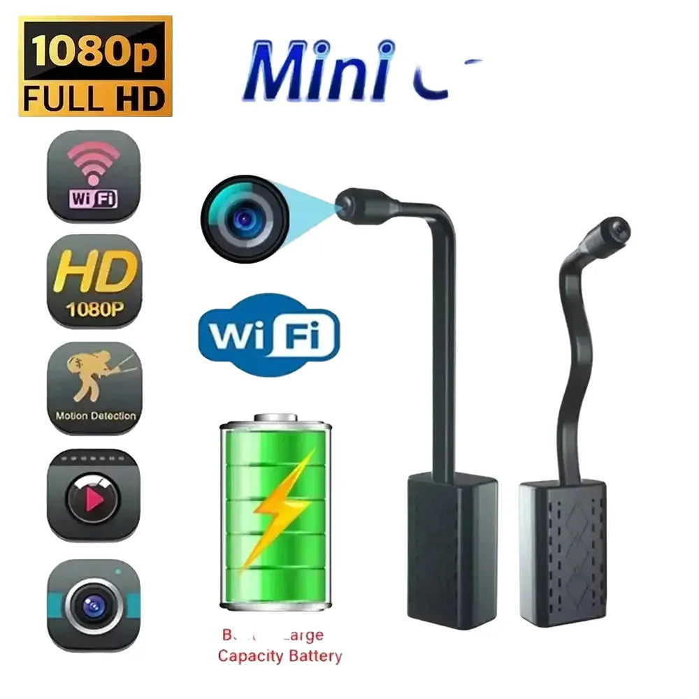 1080P HD Mini Camera Video Recorder WiFi Wireless Camera Motion Detection Security Surveillance Camcorder Support Remote View