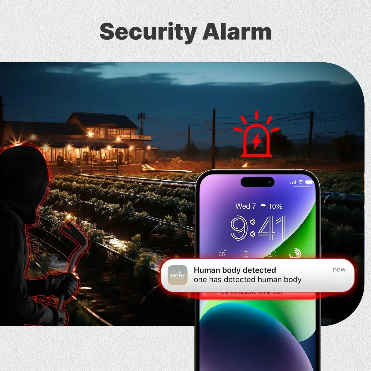 MOES Tuya 4G WiFi 4MP Solar Outdoor Security Camera With Full Color Night Vision - stepyours.com