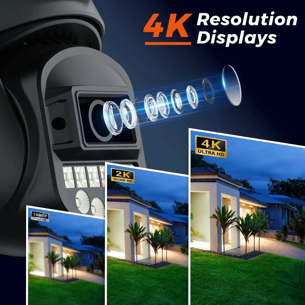 BESDER O - Kam Pro Dual - Lens 10MP - 8MP PTZ Outdoor WiFi Security Camera AI Detection - stepyours.com