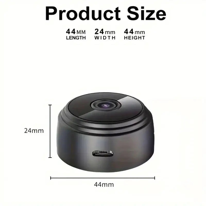 1pc Rechargeable Wireless Mini WiFi Security Camera With Night Vision, Motion Detection, Easy To Install And App Control