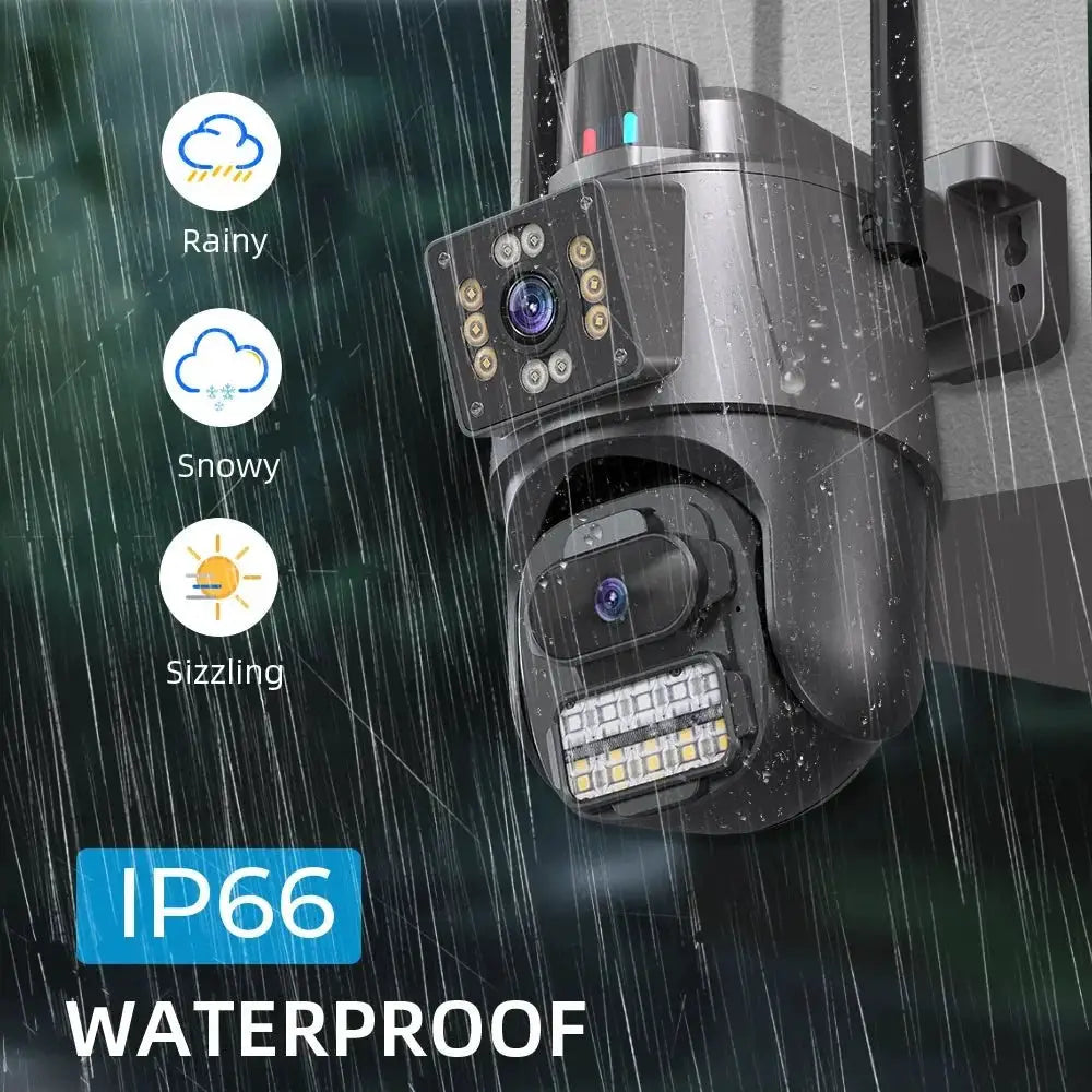 ICSEE 4K Dual Lens WIFI Camera - 2K Dual Screen PTZ Outdoor Security - stepyours.com