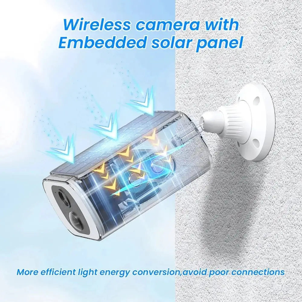 ANRAN 2K Wireless Solar Outdoor Camera Humanoid Detection Night Vision - stepyours.com