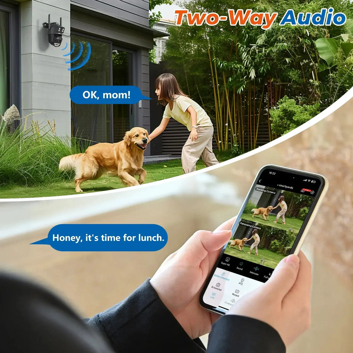 BESDER O - Kam Pro Dual - Lens 10MP - 8MP PTZ Outdoor WiFi Security Camera AI Detection - stepyours.com