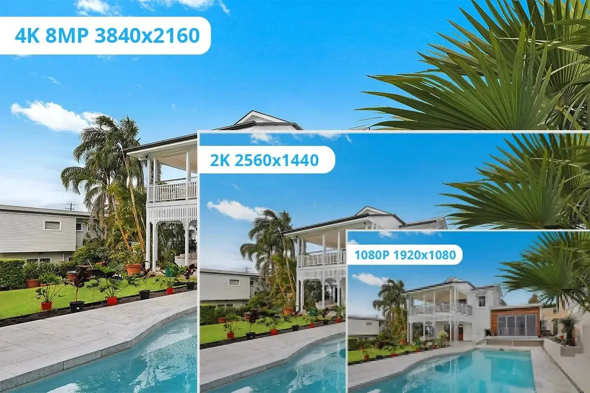 4K 8MP Outdoor WiFi Security Camera - Waterproof Bullet With Night Vision - stepyours.com