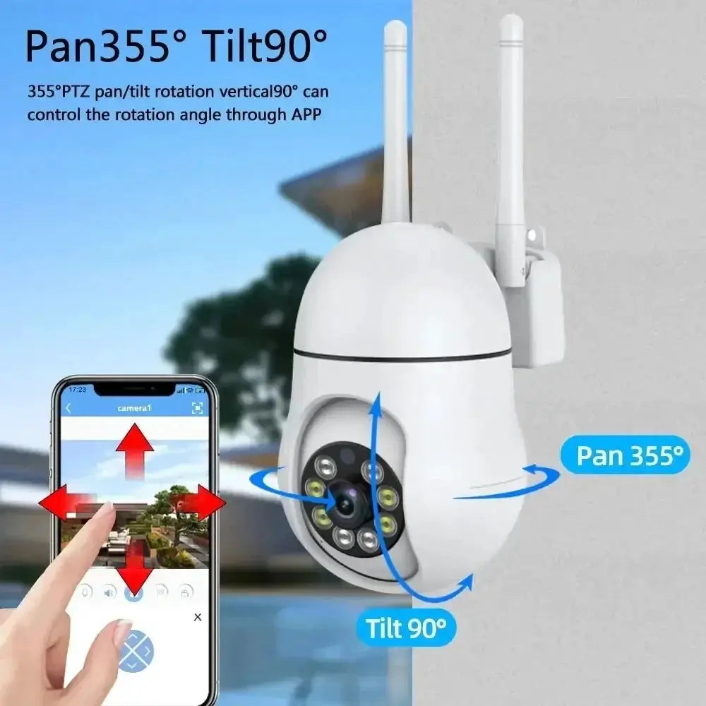 Ninivision 5MP WiFi Indoor Camera 360 PTZ AI Detection Pet Monitor Tuya P2P - stepyours.com