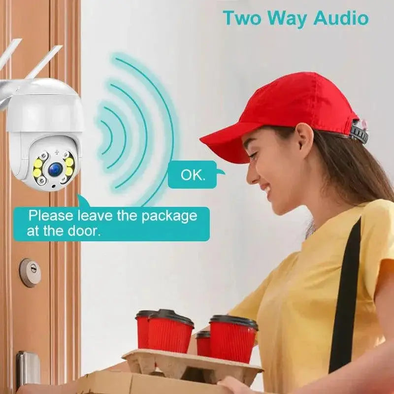 Auto Tracking Outdoor Security Camera 8MP 4K Smart IR Pro