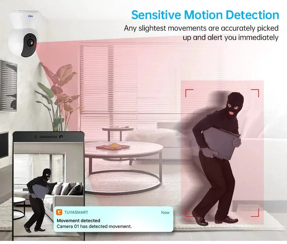 Kerui 5MP Tuya Smart Mini WiFi IP Camera Indoor Security - ESCAPION