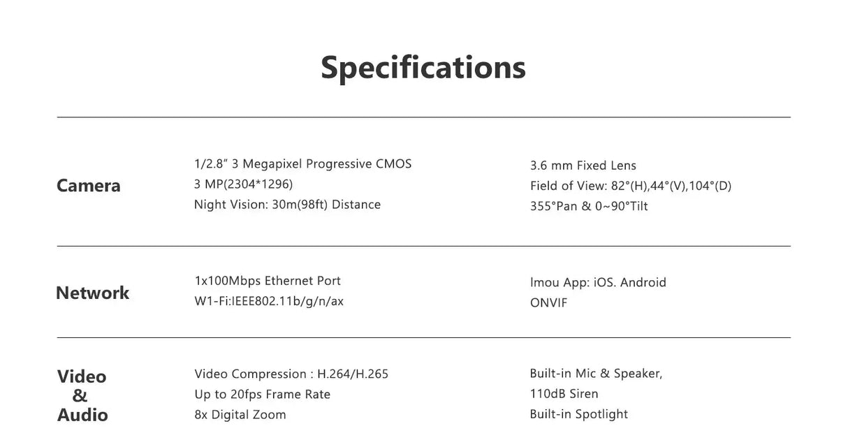 IMOU DK7 3MP Outdoor WiFi Camera With Color Night Vision Smart AI Detection - stepyours.com