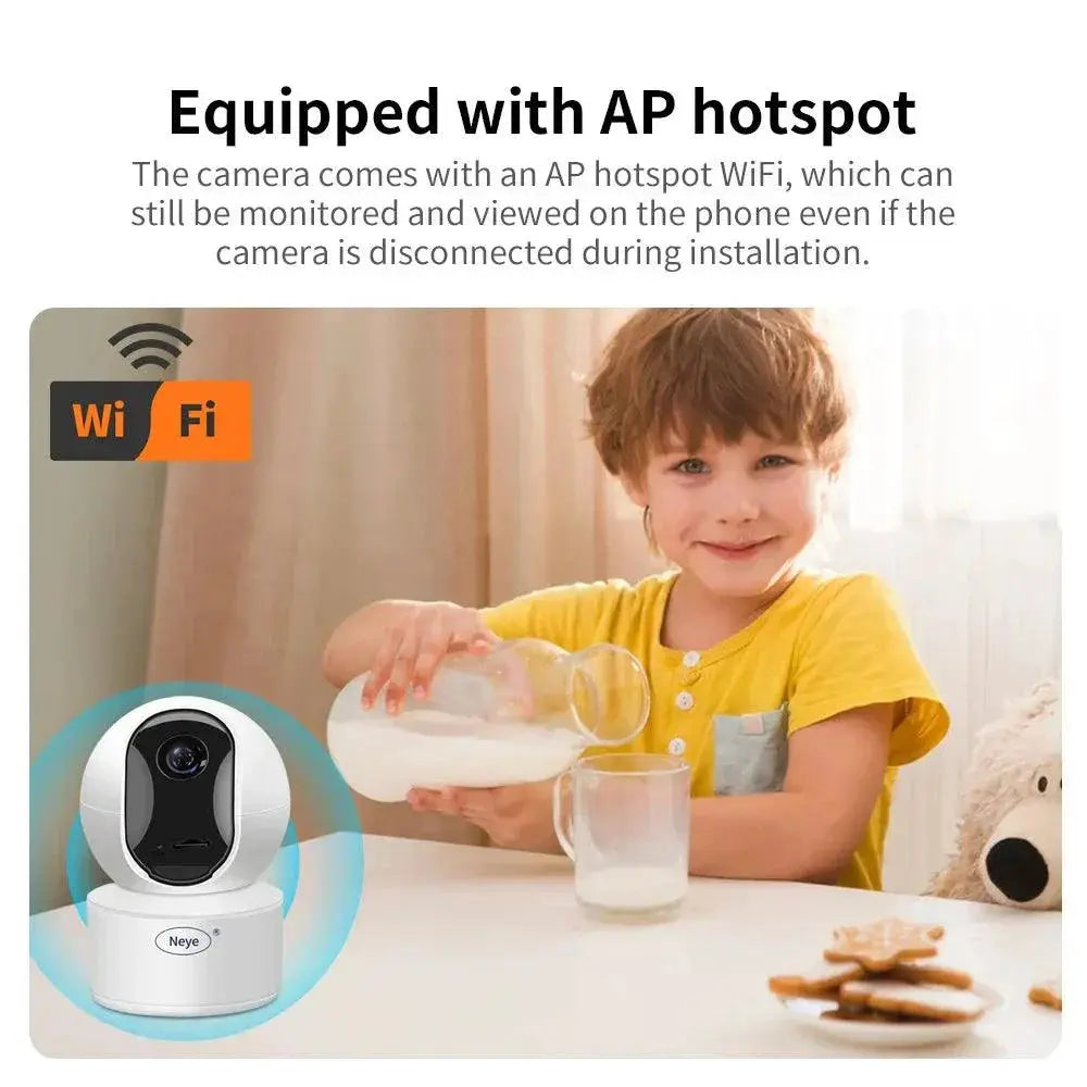 8MP WiFi Home Security Camera With Night Vision And Audio