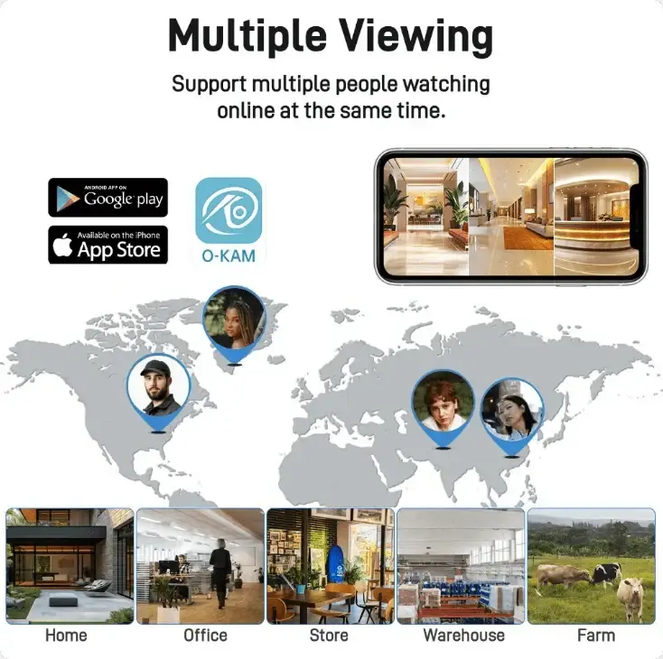 Outdoor WiFi PTZ CCTV Camera With 5X Zoom Four Lens Night Vision - stepyours.com