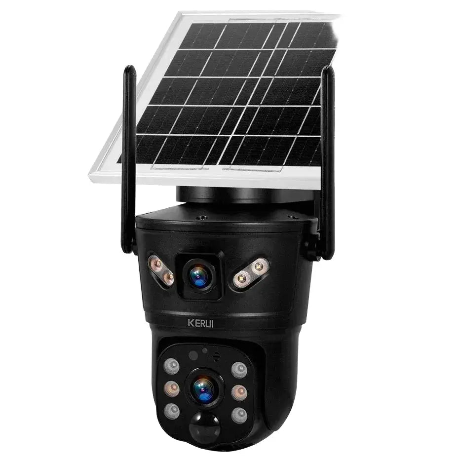 KERUI Outdoor Waterproof Solar Camera 6MP Dual Lens With 4G SIM And WiFi - stepyours.com