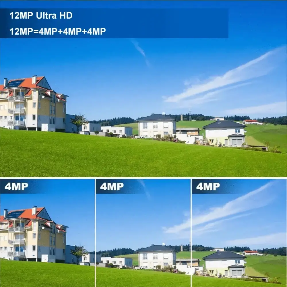Solar Powered Dual Lens WiFi CCTV Camera With 12MP 10X Zoom PTZ IP66 Outdoor - stepyours.com