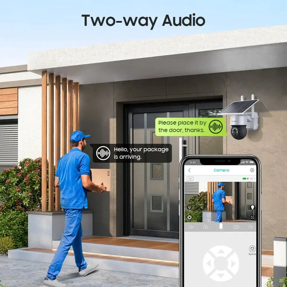Shiwojia 5W 4G Solar Camera WiFi Tuya Smart Outdoor Cam