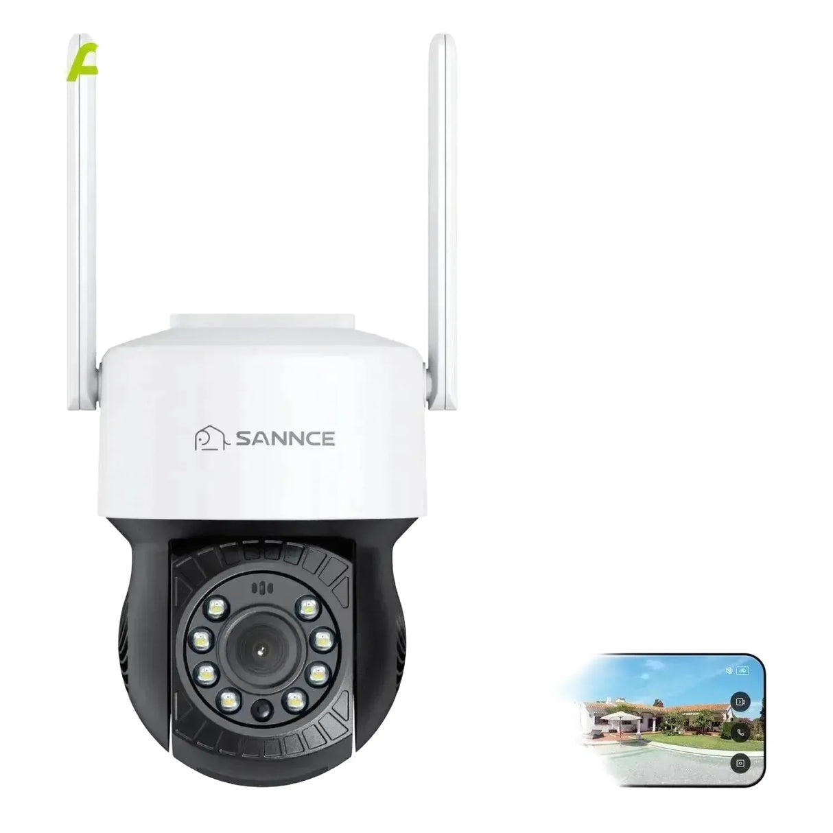 SANNCE 2K 4MP Outdoor Pan Tilt Wireless Dome Camera