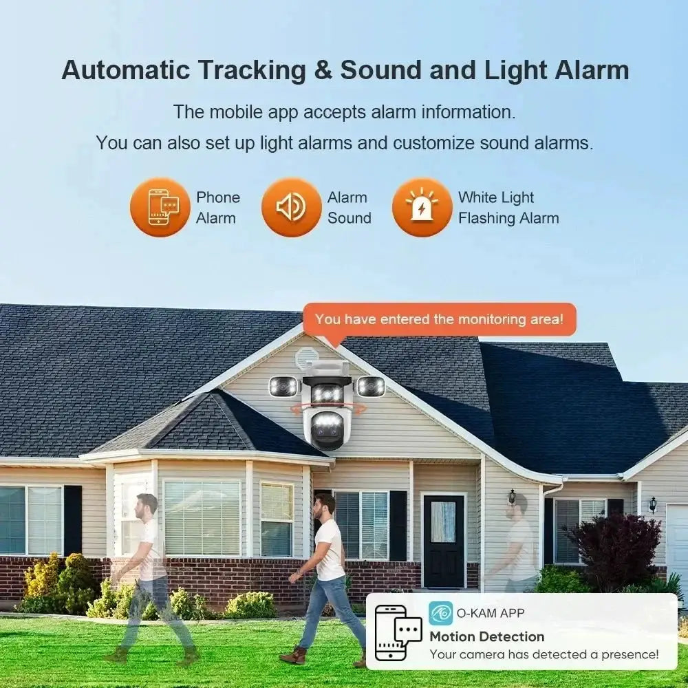 LS VISION 20MP Outdoor WiFi Security Camera With 4 Lenses 10X Zoom Auto Tracking - stepyours.com