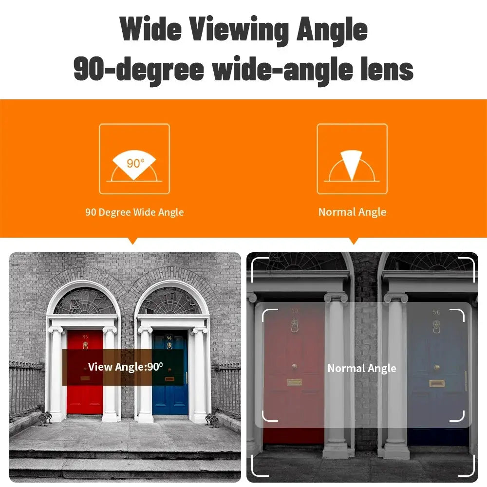 2.8" LCD Screen IR Night vison PIR Motion Detection Digital Electronic Viewer Bell Door Peephole HD Camera Photo Video Recording by stepyours.com