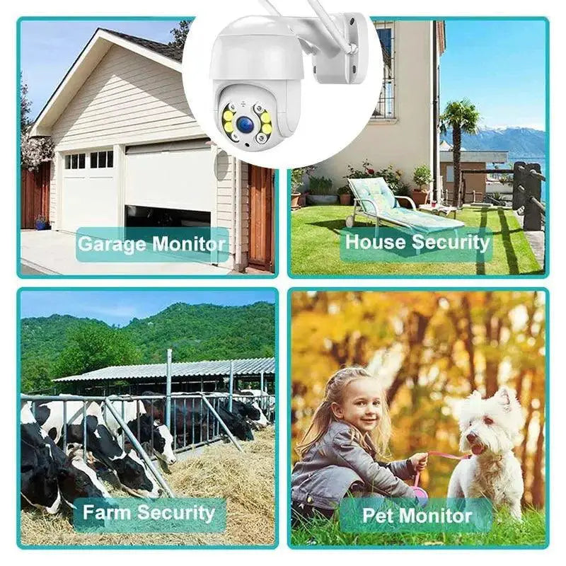 Auto Tracking Outdoor Security Camera 8MP 4K Smart IR Pro