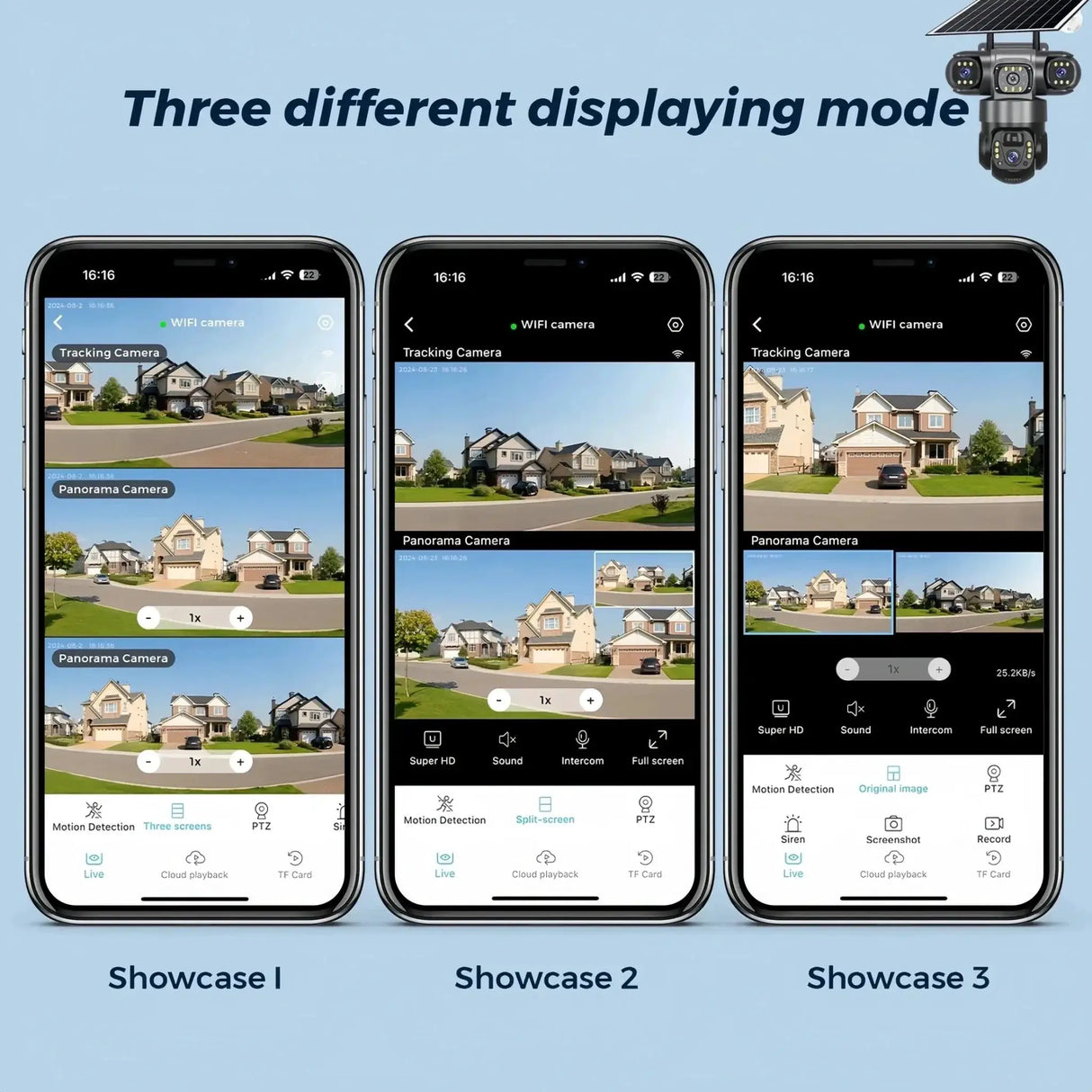 2 Pack Outdoor Security Camera System - 15MP Triple Lens 4G Solar Auto Tracking - stepyours.com