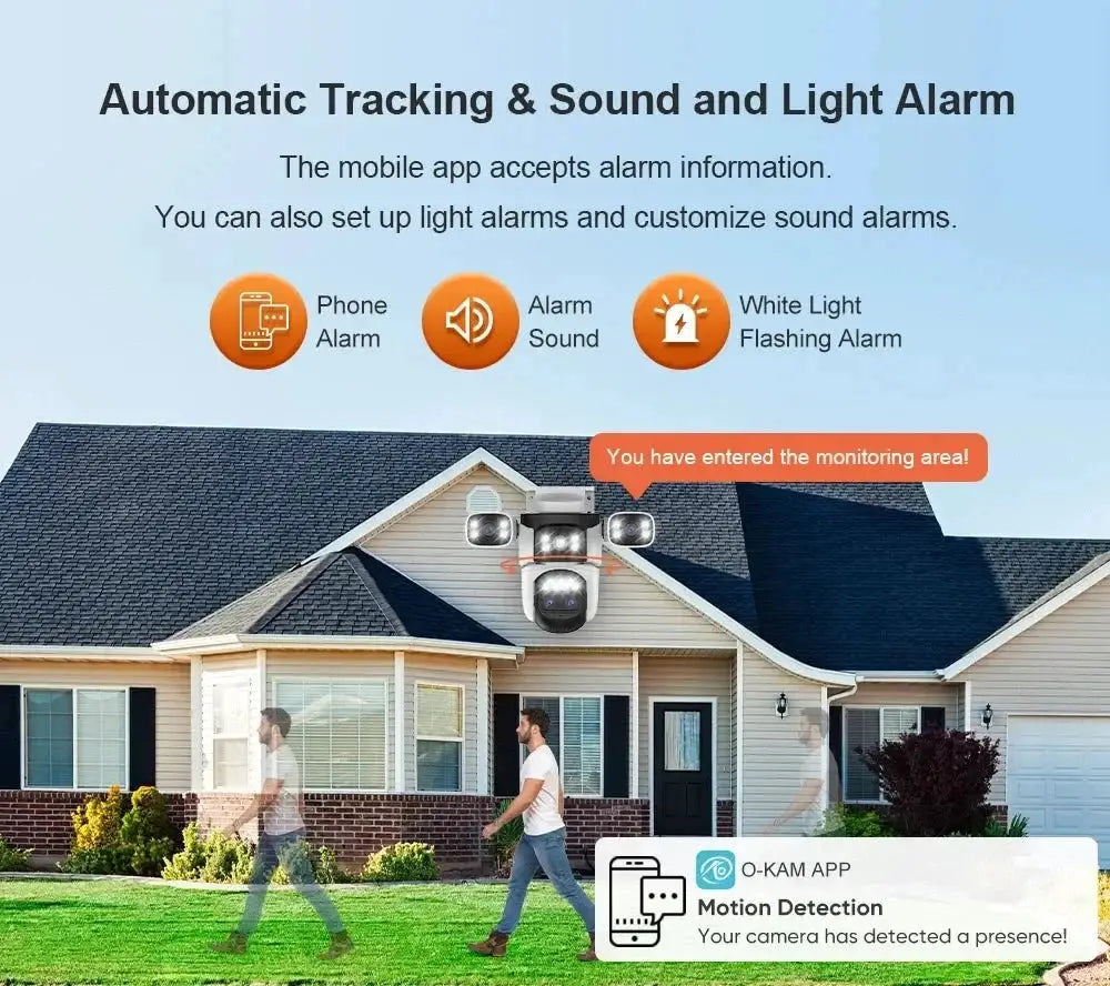 LS VISION 20MP Outdoor WiFi Security Camera With 4 Lenses 10X Zoom Auto Tracking - stepyours.com
