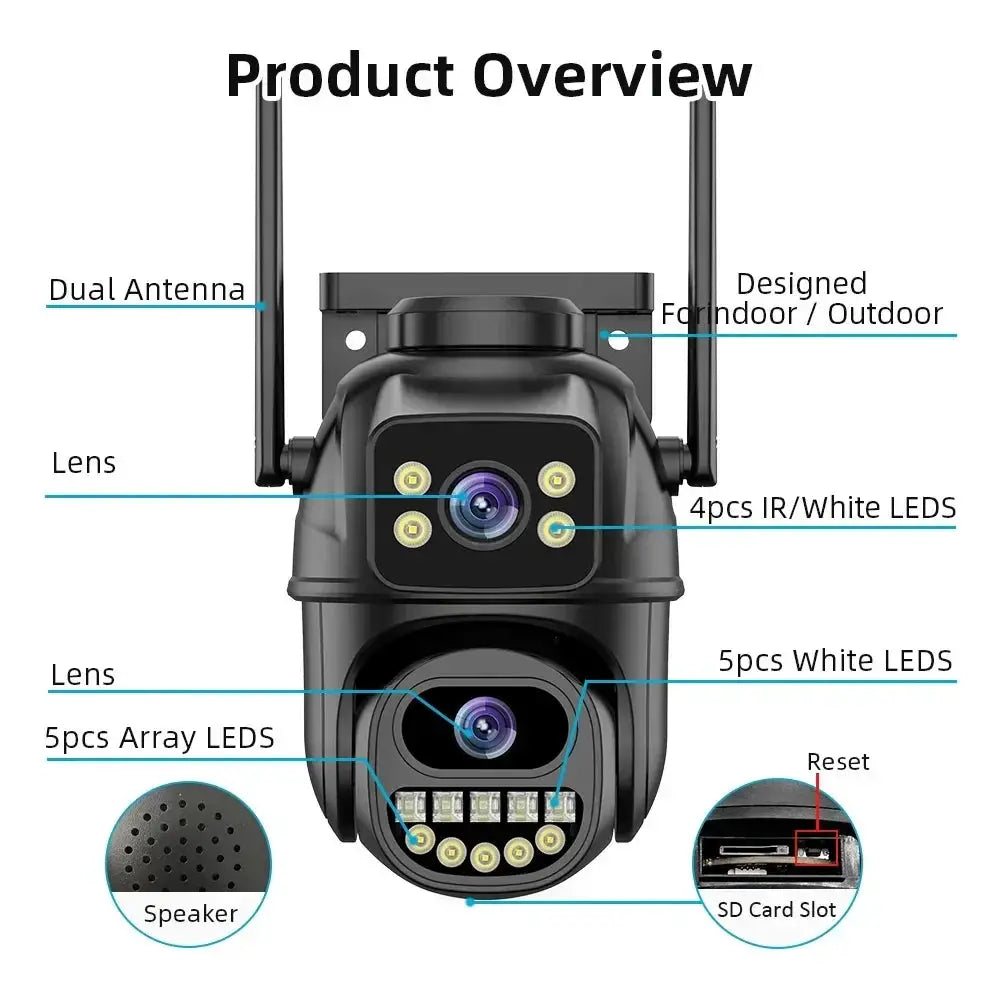BELIA 4K 8MP WiFi Surveillance Camera With Dual Lens - ESCAPION