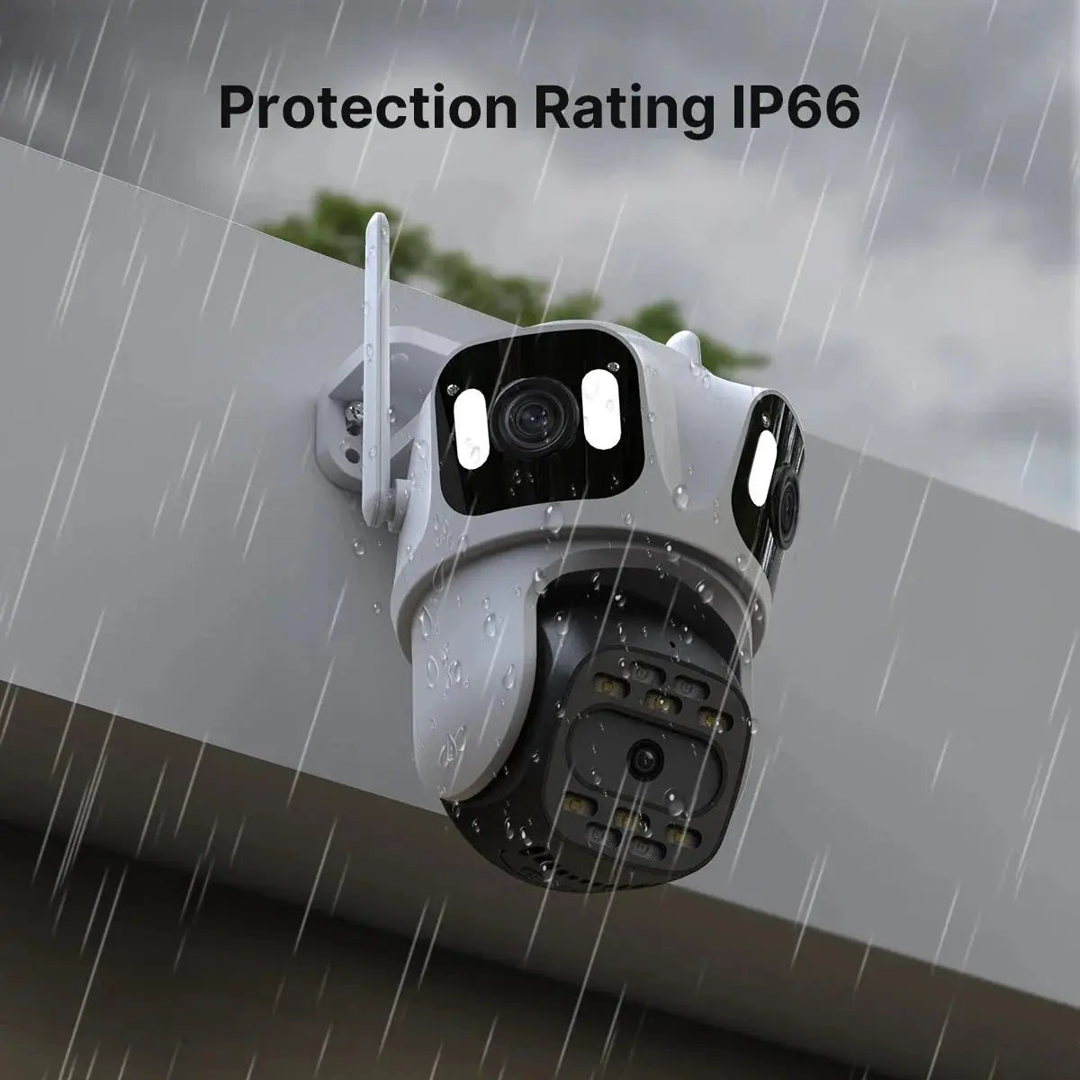 WONSDAR Three Lens Three Screen IP Camera - AI Auto Tracking For Total Security - stepyours.com