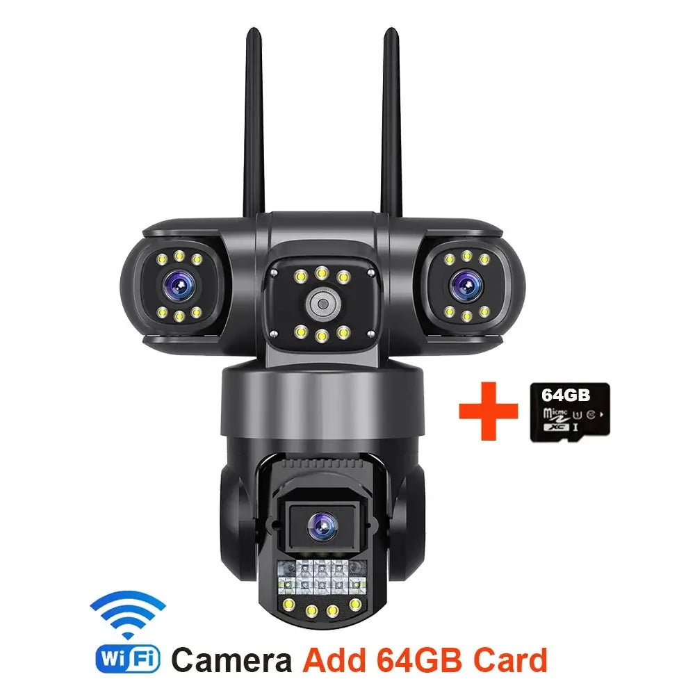 V380 Pro WiFi IP Camera Outdoor 12MP 6K Triple Lens Night Vision - Weatherproof by stepyours.com