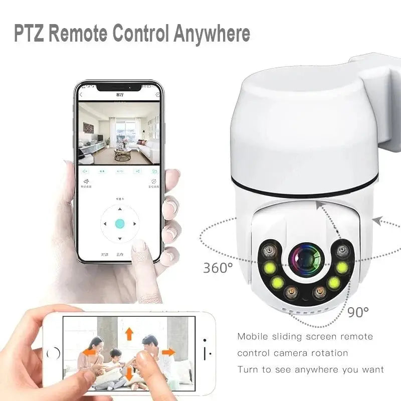 Tuya PTZ IP Camera With Auto Tracking And Wireless Night Vision 1080P - stepyours.com