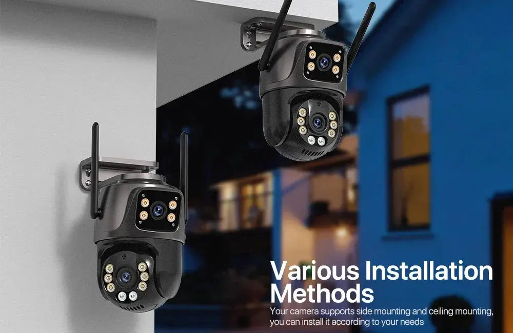 4K 8MP HD WiFi PTZ Camera Outdoor Dual Lens AI Tracking - ESCAPION