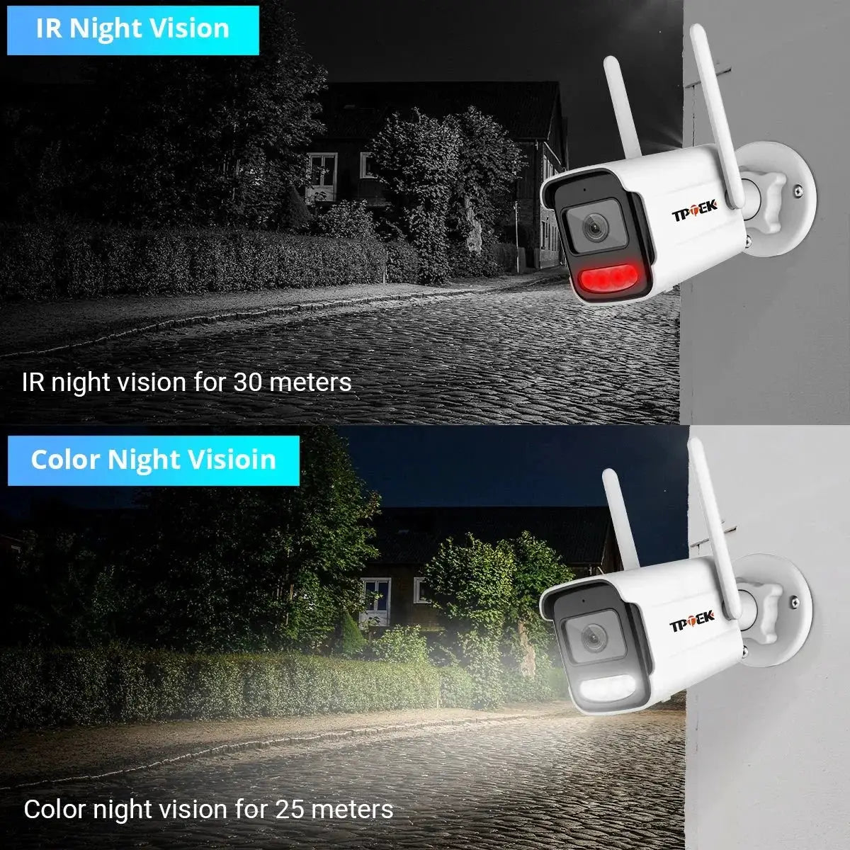4K 8MP Outdoor WiFi Security Camera - Waterproof Bullet With Night Vision - stepyours.com