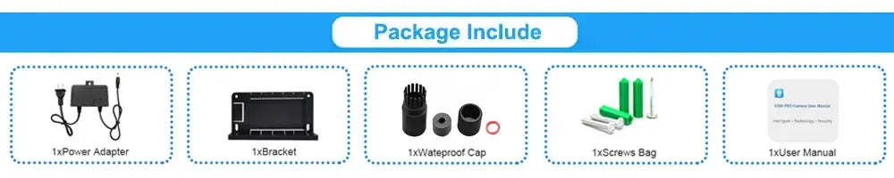 V380 Pro WiFi IP Camera Outdoor 12MP 6K Triple Lens Night Vision - Weatherproof by stepyours.com