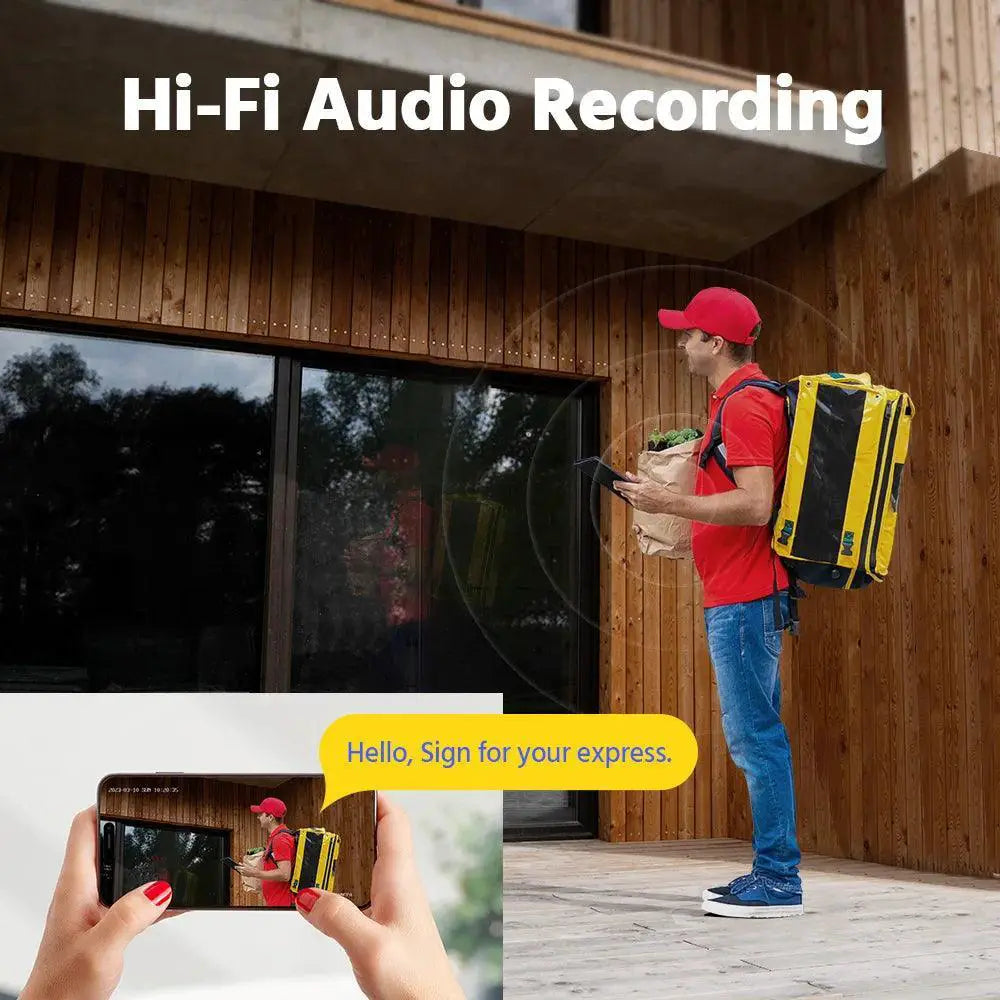 8MP Weatherproof Surveillance Camera With Microphone