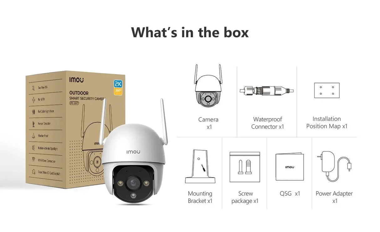 IMOU DK7 3MP Outdoor WiFi Camera With Color Night Vision Smart AI Detection - stepyours.com