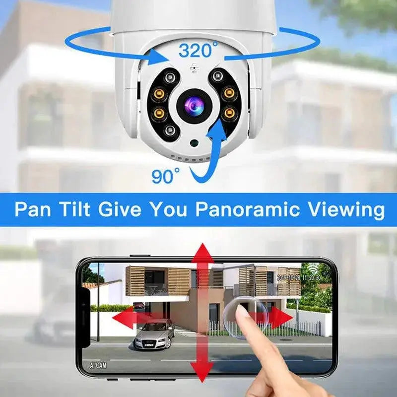 Auto Tracking Outdoor Security Camera 8MP 4K Smart IR Pro