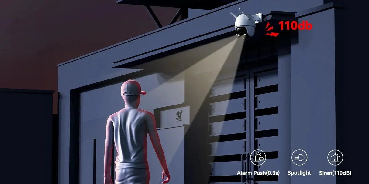 IMOU Cruiser SE Plus Outdoor WiFi Camera AI Human Detection Night Vision - stepyours.com