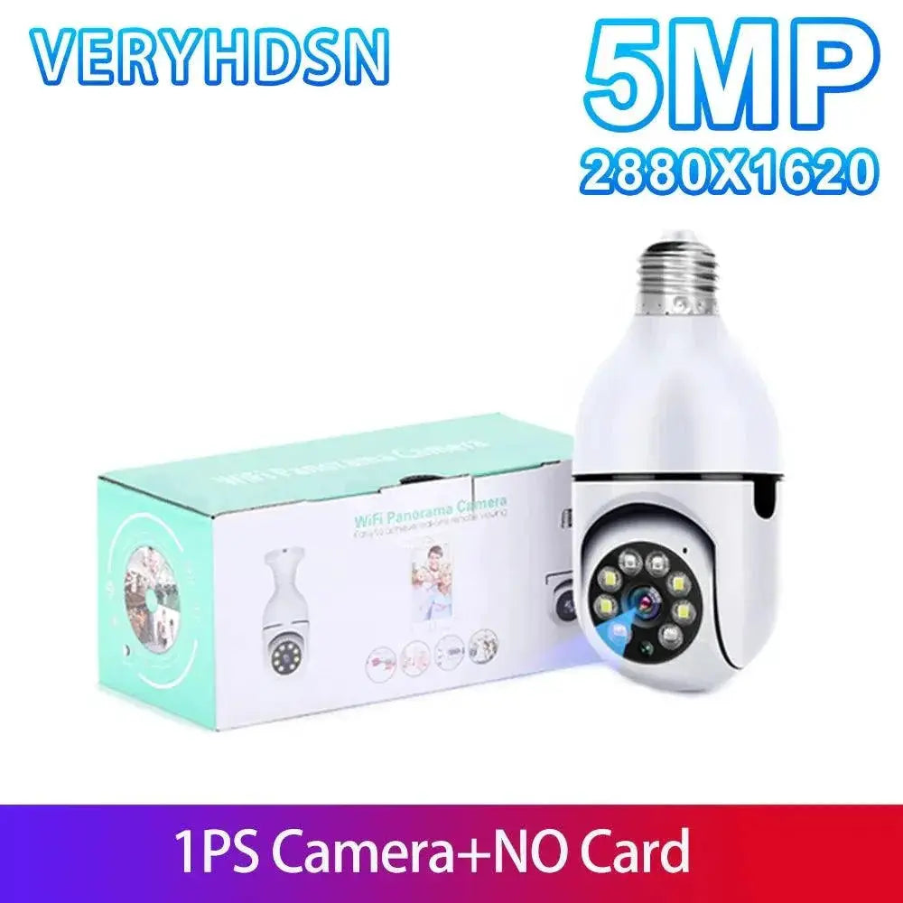 5G Smart Bulb Camera For Home Security With Detection