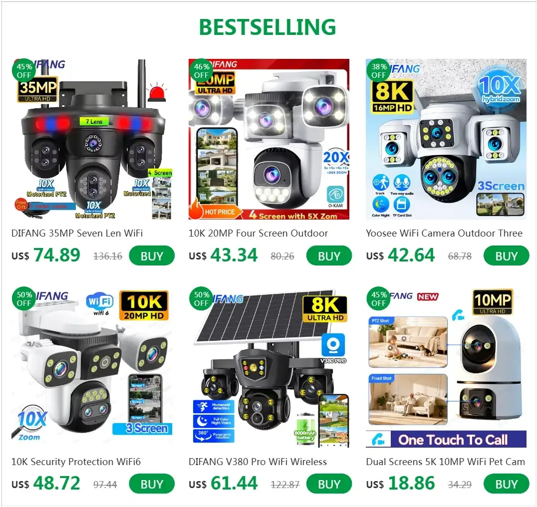 Outdoor WiFi PTZ CCTV Camera With 5X Zoom Four Lens Night Vision - stepyours.com