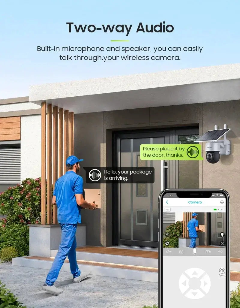 Shiwojia 5W 4G Solar Camera WiFi Tuya Smart Outdoor Cam