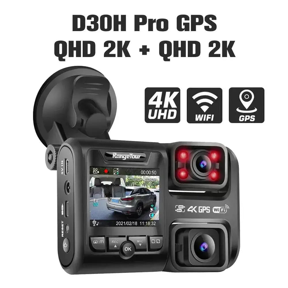 Car Dash Cam Recorder Crystal Clear 4K Footage Night Vision